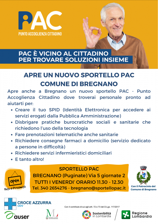 apre uno sportello PAC a Bregnano